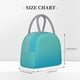 thumbnail image 2 of Balery Teal Turquoise Bolsa de Almuerzo para Mujeres, Caja de Almuerzo, Bolsa de Almuerzo Pequeña Impermeable, Tote de Almuerzo Reutilizable con Gran Capacidad, 2 of 6