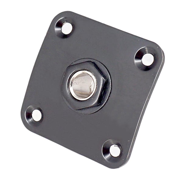Cubierta de placa de guitarra eléctrica cuadrada para parte de bajo de guitarra negro Yuyangstore Placa de clavija de guitarra eléctrica LP
