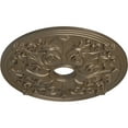 thumbnail image 3 of Ekena Millwork 23 5/8"OD x 3 7/8"ID x 2 1/8"P Jamie Ceiling Medallion (Fits Canopies up to 3 7/8"), Hand-Painted Warm Silver, 3 of 6