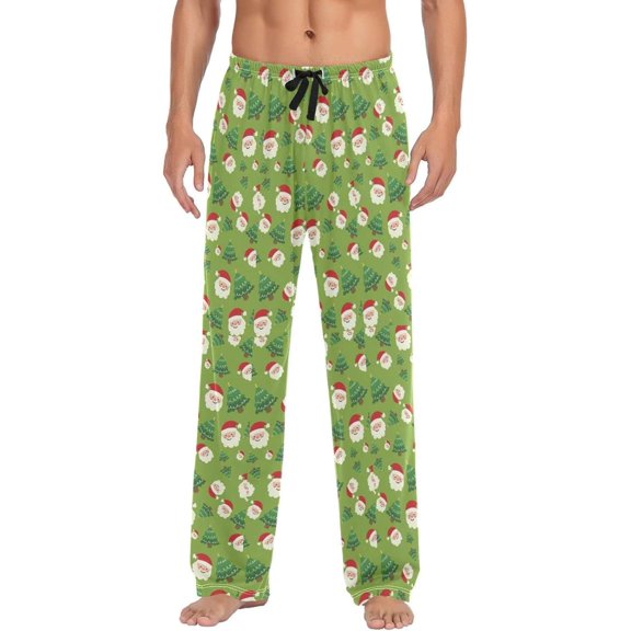 GZHJMY Christmas Santa Pajama Pants for Men, Lounge Pants Lightweight Men Pajama Bottoms with Drawstring Pockets, Christmas New Year Birthday Gifts, XX-Large
