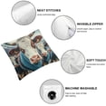thumbnail image 6 of nygtbtfer  Printed Cute Farm Animal Cow Square Pillowcases Pillow Case Cushion Garden Cushion Super Soft Pack of 2 for Home Couch Sofa Decorative White, 6 of 7