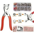 thumbnail image 4 of Metal Snap Buttons with Fastener Pliers Kit,Sewing Kit with 100PCS Metal Buttons – Manual Pliers Tool Included Snap Fabric Clothing Fasteners, snap Button Kit with Fastener Tool (1Set), 4 of 10