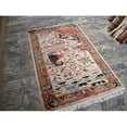 thumbnail image 5 of Ahmedani Linen Love Umre Khayam King Queen Adult Indoor Home Decor Hand Knotted Wall Rug Wool Silk Carpet (5 x 3)', 5 of 9