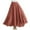 Watermelon Red, variant on Women's Elegant High Waisted Skirt Cotton Linen Side Slit Irregular Bohemian Maxi Skirt