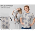 thumbnail image 6 of oneOone Cotton Poplin Dusty Blue Fabric Block Craft Projects Decor Fabric Printed By The Yard 56 Inch Wide, 6 of 6