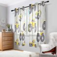 thumbnail image 2 of Yayeee Window Curtains Light Filtering 63"x52" Grommet Panel Pair Home Living Room Decor, Trucks Pattern, 2 of 7