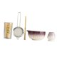 thumbnail image 4 of 5pcs matcha set matcha bowl con spout hechas a mano Herramientas regalos para amantes del té Utensilios japoneses Ceremonía de té Cerámica Púrpura, 4 of 9