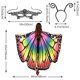 thumbnail image 1 of Mantón de alas de mariposa capa de halloween con máscara de reina diadema de antena de hormiga oso de fresa Electrónica, 1 of 4
