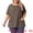 Coffee, variant on DARING DIVA Women's Plus Crew Neck Loose Fit T Shirt with Pocket Casual 1X Grey