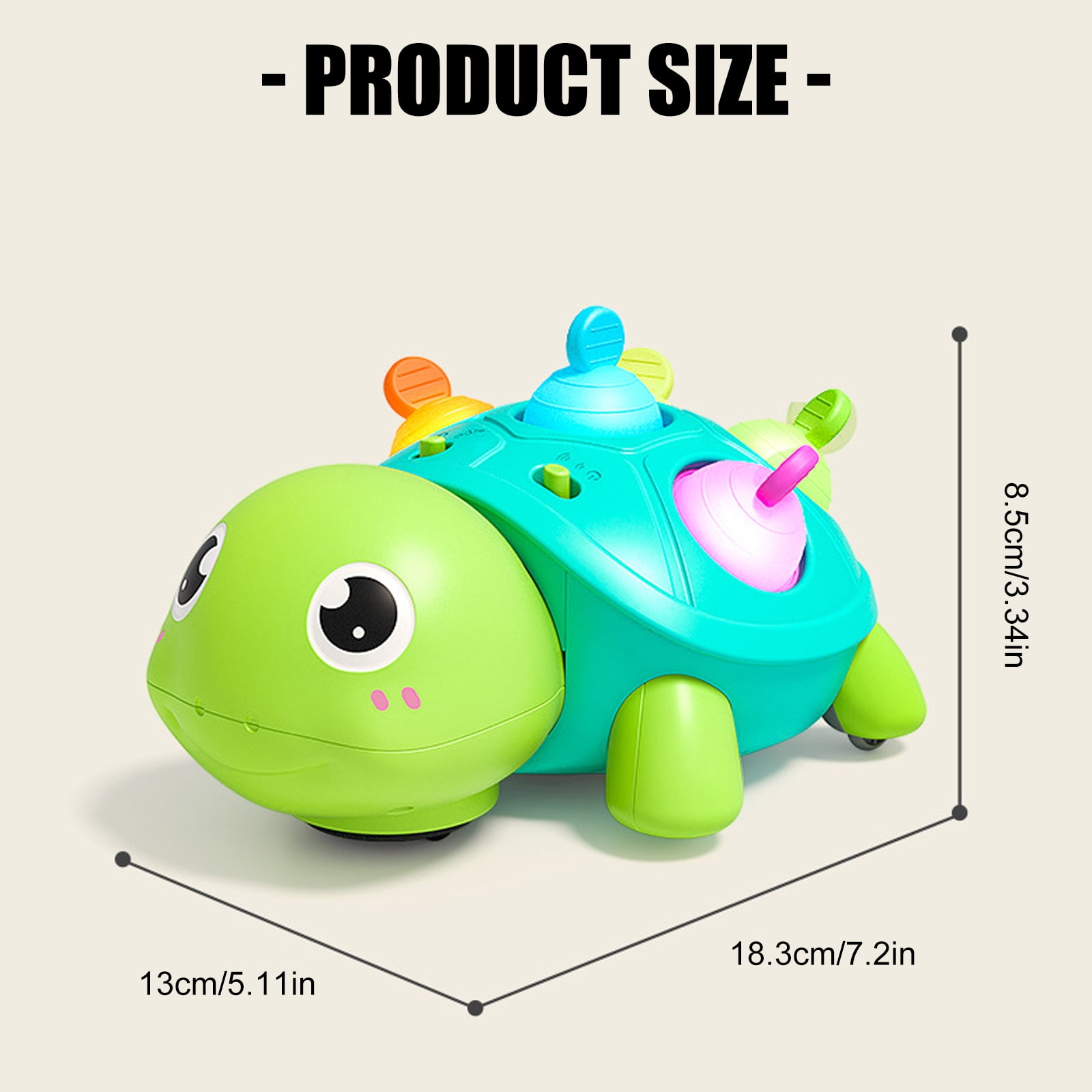 Interactive Light And Sound Baby Toy For Crawling Training Safe Teething Musical Learning Educational Infant Development 0-3 Years