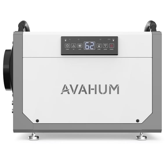 AVAHUM 113 Pints Commercial Dehumidifier with Pump for 880 sq. ft. Crawl Space, Basement and Job Sites