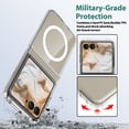 thumbnail image 3 of ELEHOLD Case for Motorola Razr+ 2025/Razr+ 2024, Clear Magnetic Phone Case, Transparent Slim Shockproof Cover,Clean, 3 of 5