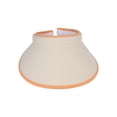 thumbnail image 2 of Top Headwear 2 Tone Cotton Clip On Visor 3 Inch Wide Brim Khaki/Orange, 2 of 4