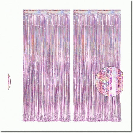 Image of Lilac Pink Euphoria Party Streamers - 2 Pack Princess Bachelorette Backdrop