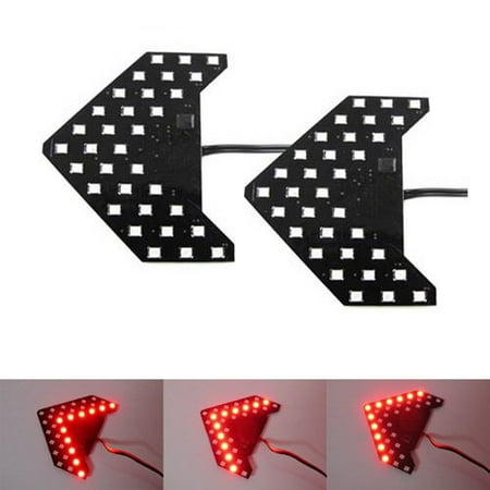 Led Arrow Turn Signal - iJDMTOY Sequential Flashing 33-SMD Side Mirror <<< LED Turn Signal Arrows, Brilliant Red