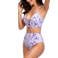 thumbnail image 3 of Nuevo traje de baño dividido para mujer Traje de baño sexy casual con estampado de teñido anudado Fridja nalpqowj19418, 3 of 8