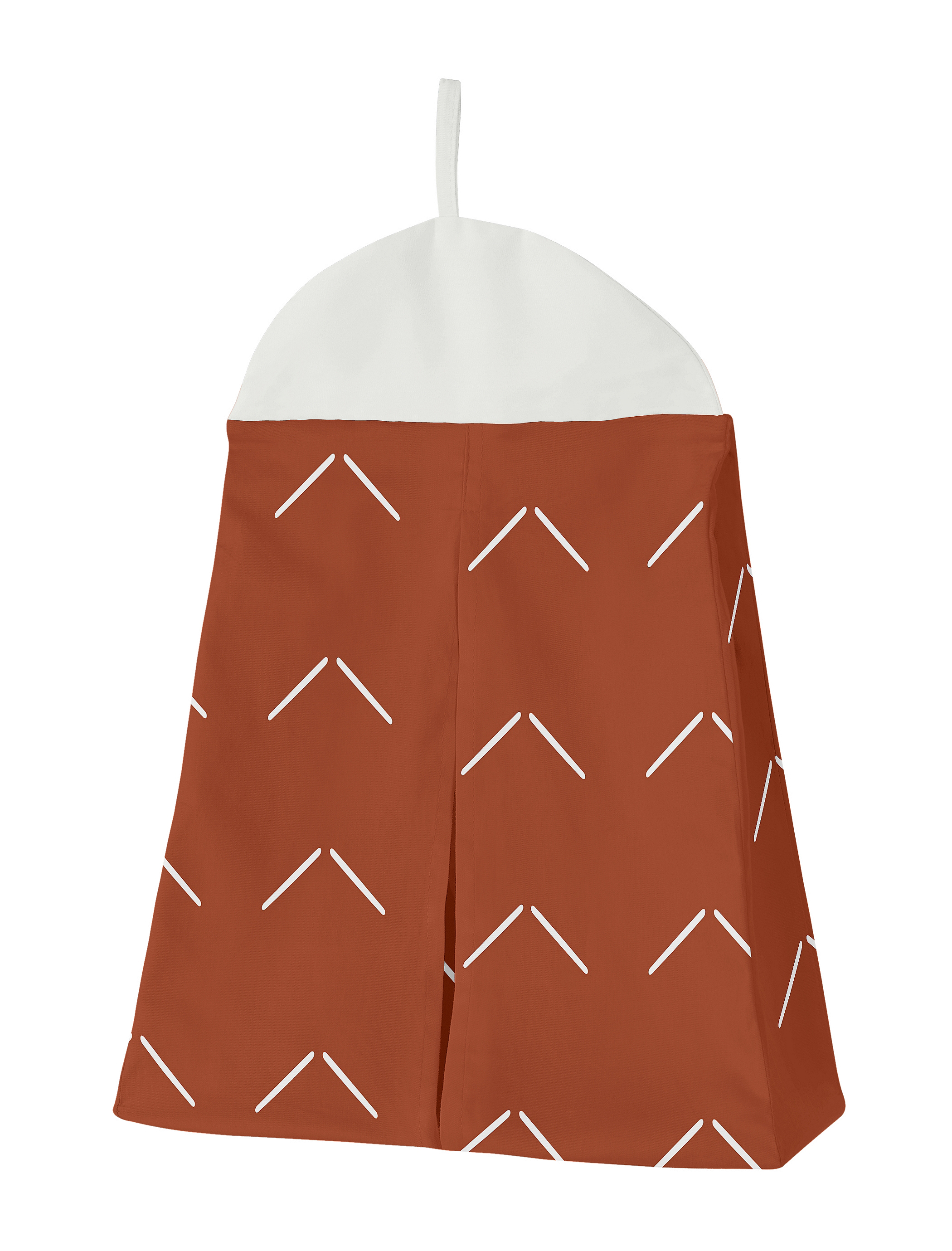 Sweet Jojo Designs Diamond Tuft Orange and Ivory 4 Piece Crib Bedding Set
