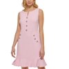 Karl Lagerfeld Paris Womens Embellished Sleeveless Fit & Flare Dress