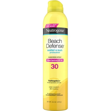 Neutrogena Beach Defense Sunscreen Spray, Broad Spectrum SPF 30, 8.5 oz ...