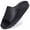 Black, variant on Ecetana Unisex Slides Sandals Soft Thick Sole Non-Slip Pillow Sandals House Slides for Women Men