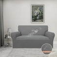 thumbnail image 3 of 100% Waterproof Oversized Loveseat Couch Cover, Dual Waterproof Sofa Cover, Stretch Jacquard Sofa Slipcover, Leakproof Furniture Protector for Kids, Pets, Dog and Cat,Grey, 3 of 12
