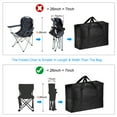 thumbnail image 6 of 26x18.5x7.8" Camp Chair Replacement Bag Oversize Storage Duffle Bag Waterproof Moving Bag for Travel, Black, 6 of 6