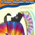 thumbnail image 5 of Yellow and Purple Tie Dye Pattern 17" School Backpacks for Teens,Waterproof Oxford Fabric,S-Shape Padded Straps for School,Travel,Hiking,Camping, 5 of 6