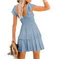 thumbnail image 2 of SySea Elastic Waist Women Flared Mini Dress, 2 of 2