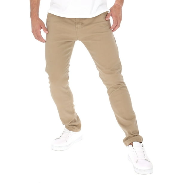 PANTALON CASUAL GABARDINA STRETCH PARA CABALLERO MODA CASUAL TALLA 30 Walmart en linea