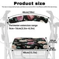 thumbnail image 6 of Jiueut Colorful Flower Rollator Seat Cushion Back Bar Cover Set for Women 2 Piece Padded Seat Cushion for Rollator Walker Washable Rollator Seat Cover Set for Seniors, 6 of 7