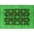 thumbnail image 1 of Ahgly Company Indoor Rectangle Oriental Green Industrial Area Rugs, 4' x 6', 1 of 4