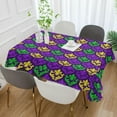 thumbnail image 5 of GZHJMY Mardi Gras Rectangle Tablecloth, Waterproof Stain Wrinkle Resistant Washable Polyester Table Cover for Picnic Dinner Holiday Kitchen Party Decor, 54 x 72 in Home Decor, 5 of 7
