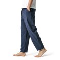 thumbnail image 1 of Mens Pants Cotton Linen Elastic Drawstring Waist Lightweight, 1 of 2