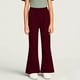 thumbnail image 4 of Odeerbi 5-14 Años Niñas Pantalones Acampanados Pantalones Casual Color Sólido Cintura Ajustable Con Bolsillo, 4 of 5