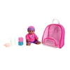 My Sweet Love Toys 10.5IN Backpack Baby with Accessories Pink Outfit (African American)