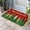 Christmas-Xmas Tree, variant on Fall Thanksgiving Doormat Rugs Outdoor/Indoor Autumn Pumpkins Eucalyptus Leaves Non-Slip Entrance Welcome Matt for Front Door/Bathroom/Kitchen/Bedroom/Patio Floor,18"x30", Blue Sage Green Orange