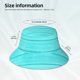 thumbnail image 3 of Balery Turquoise Wooden Sombreros para el sol para hombre y mujer, sombrero de pescador con UPF 50+, 3 of 6