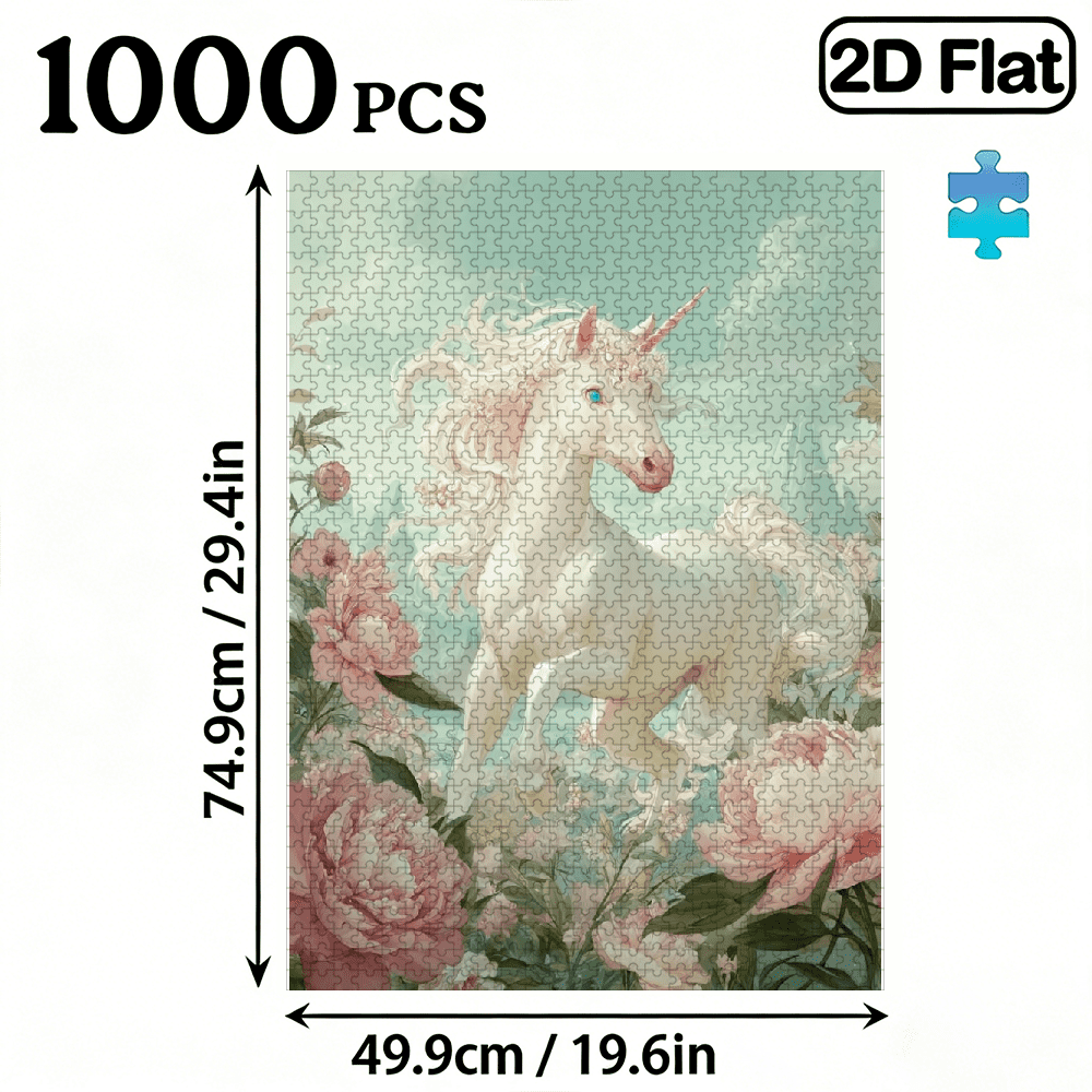 A Box of (1000pcs) Adult Puzzles, animal Landscape Theme, High Difficulty, Suitable for Adults, Family Entertainment, Home Decoration.29.4*19.6 in