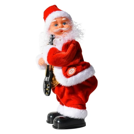 XZNGL Kids Toys Christmas Music Santa Claus Music Doll Swing Hip Dance ...