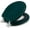 Hunter Green, variant on J&V Textiles Embroidered Soft Round Toilet Seat With Easy Clean & Change Hinge, Padded Beige