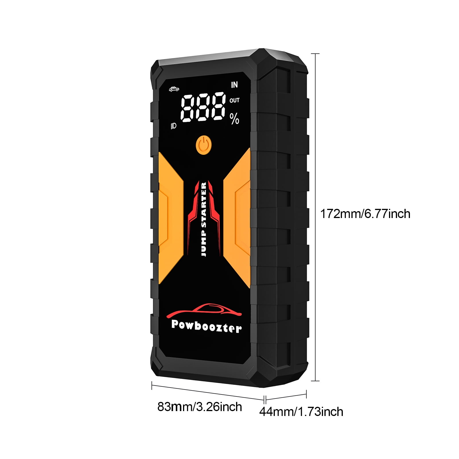 Jump Starter, 12V 1500A Car Jumper (for Up to 2.11gal Gasoline and 1.59gal Diesel Engines), SuperSafe Portable Battery Charger, Auto Lithium Box Booster Pack with USB Fast Charging