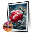 thumbnail image 2 of Cuadros Decorativos 5D bricolaje taladro redondo completo diamante pintura peonía kit decoración del hogar arte artesanía (2) Wdftyju de costura negro 4 estilos, 2 of 9
