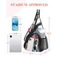 thumbnail image 3 of Bolso bandolera HULISEN, de PVC transparente, aprobado para estadios, 3 of 8