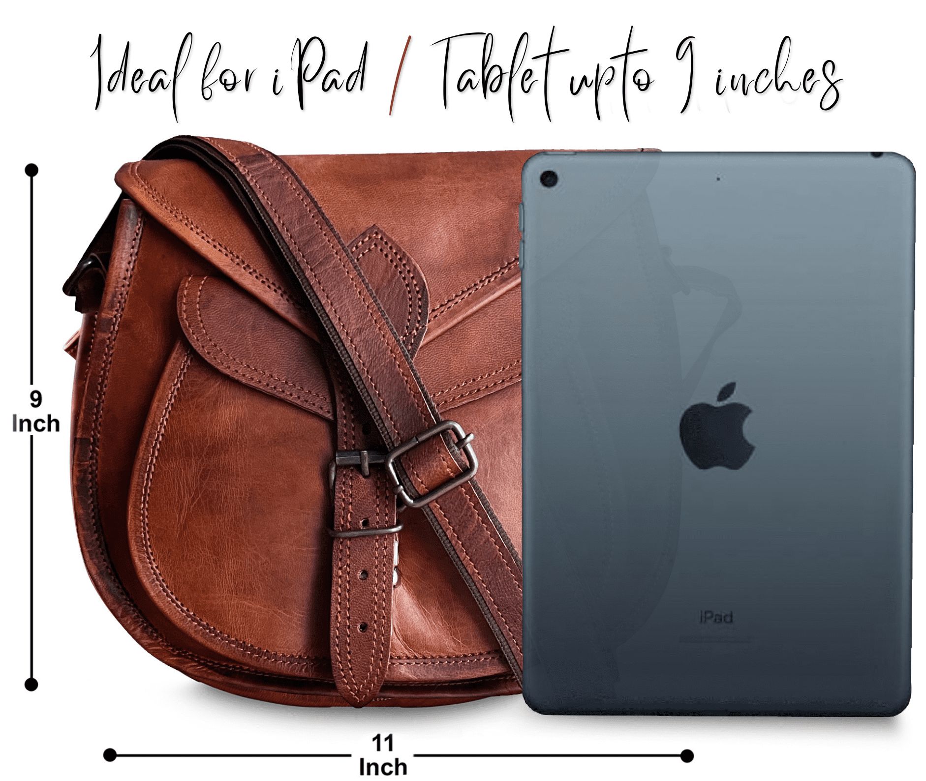 Women Leather Handbag 11" Fashion Crossbody Sling Bag Ladies Purse Travel Tote Satchel Hobo Shoulder Messenger Bag Vintage Gift by Rustic Town