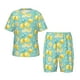 thumbnail image 1 of Balery Yellow Lemon Conjunto de Pijama Infantil de Manga Corta con Estampado – Ropa de Dormir de Algodón Suave-Large, 1 of 6