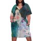 thumbnail image 1 of Gustav Klimt Retrato de una dama Vestido holgado con bolsillos Vestido de fiesta Vestidos estilo coreano Vestido de fiesta noche, 1 of 6