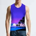 thumbnail image 3 of DDAPJ pyju Men's Tank Tops Graphic Beach,Palm Tree Tanks Tops for Mens Cool Printed Graphic Sleeveless Tank Top Muscle Shirt for Workout Gym Jogging, 3 of 5