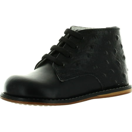 

Josmo 8190 Early Walking High Top Shoes with Stiff Sole Black/Black Ostrich 7