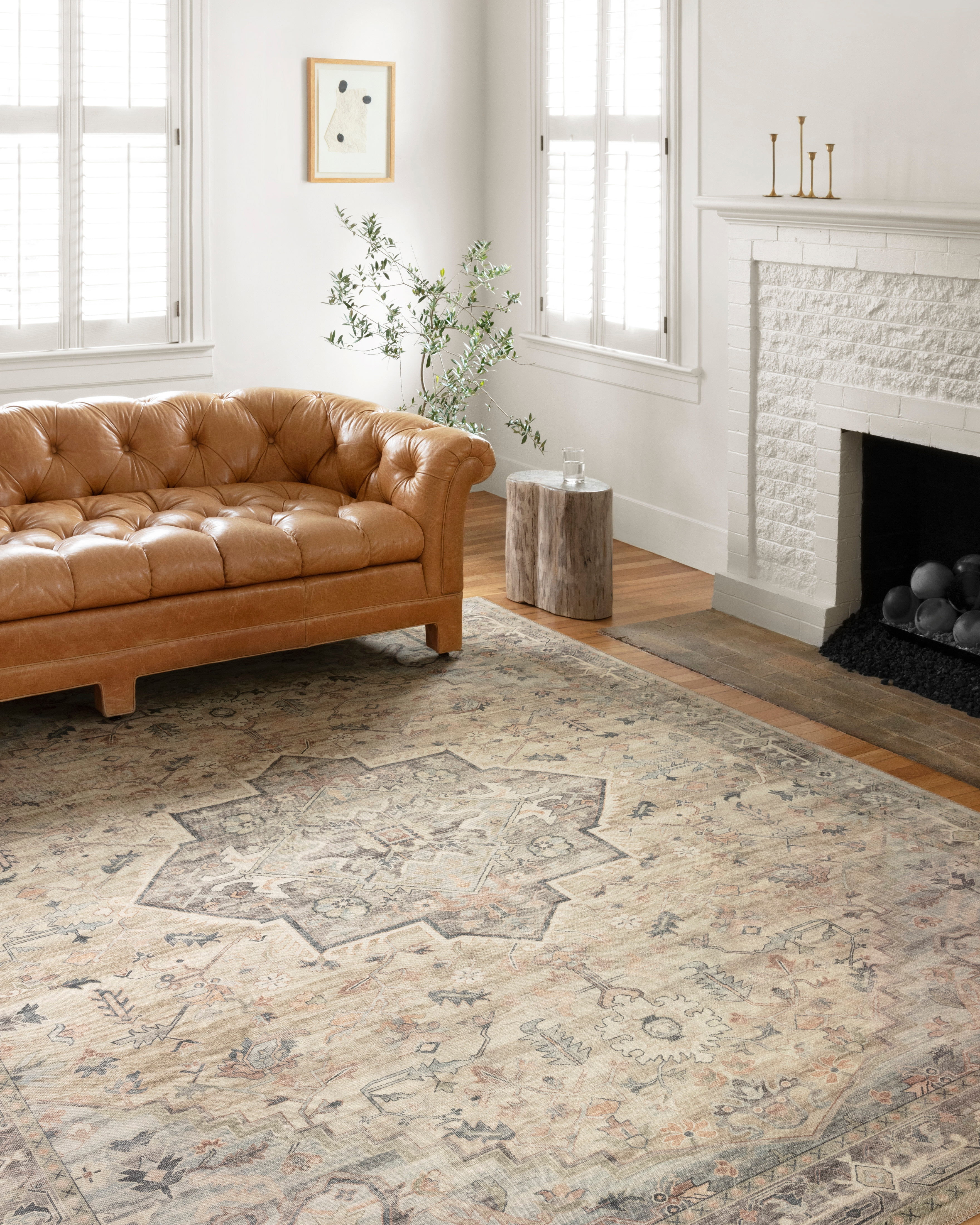 Loloi Hathaway Printed Oriental Multi / Ivory Area Rug