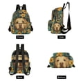 thumbnail image 4 of FORMRS Mini Backpack Purse for Women Travel Daypack Casual Shoulder Bag, Flowers and Dog, 4 of 7